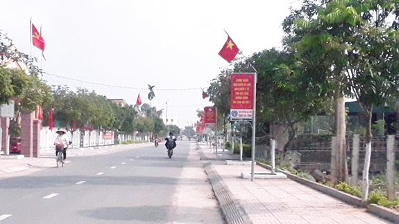 Xã Cẩm Vịnh, huyện Cẩm Xuyên, tỉnh Hà Tĩnh khang trang, sạch, đẹp.